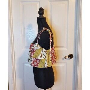 NWT RustyDustty Patchwork Strappy Ruffle Bohemian Crop Top MEDIUM